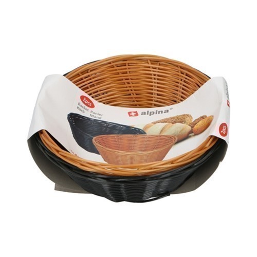 SET 2 PANERAS ALPINA MARRON/NEGRA 13.5X7CMS
